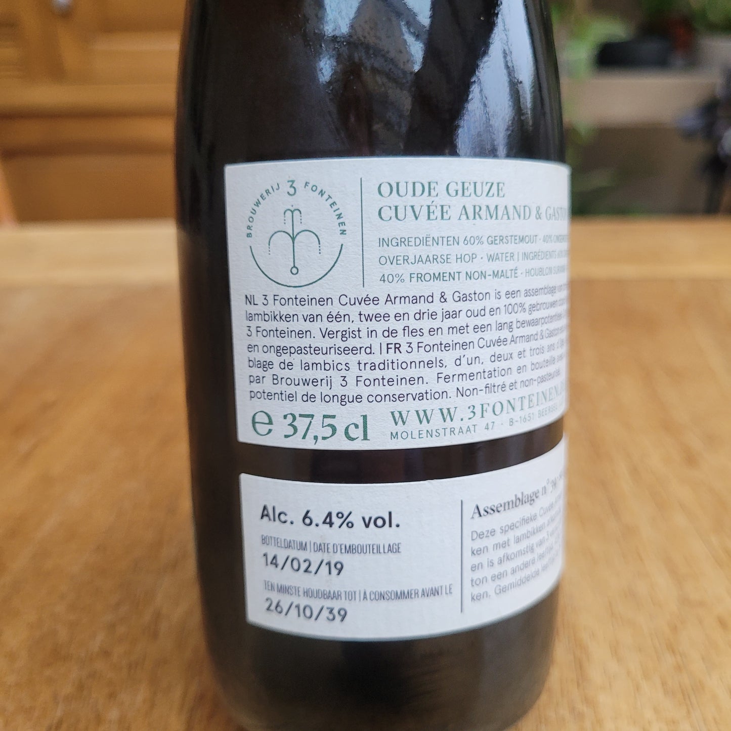 Oude Gueuze Cuvée Armand & Gaston #39 - 3 Fonteinen - 37,5cl