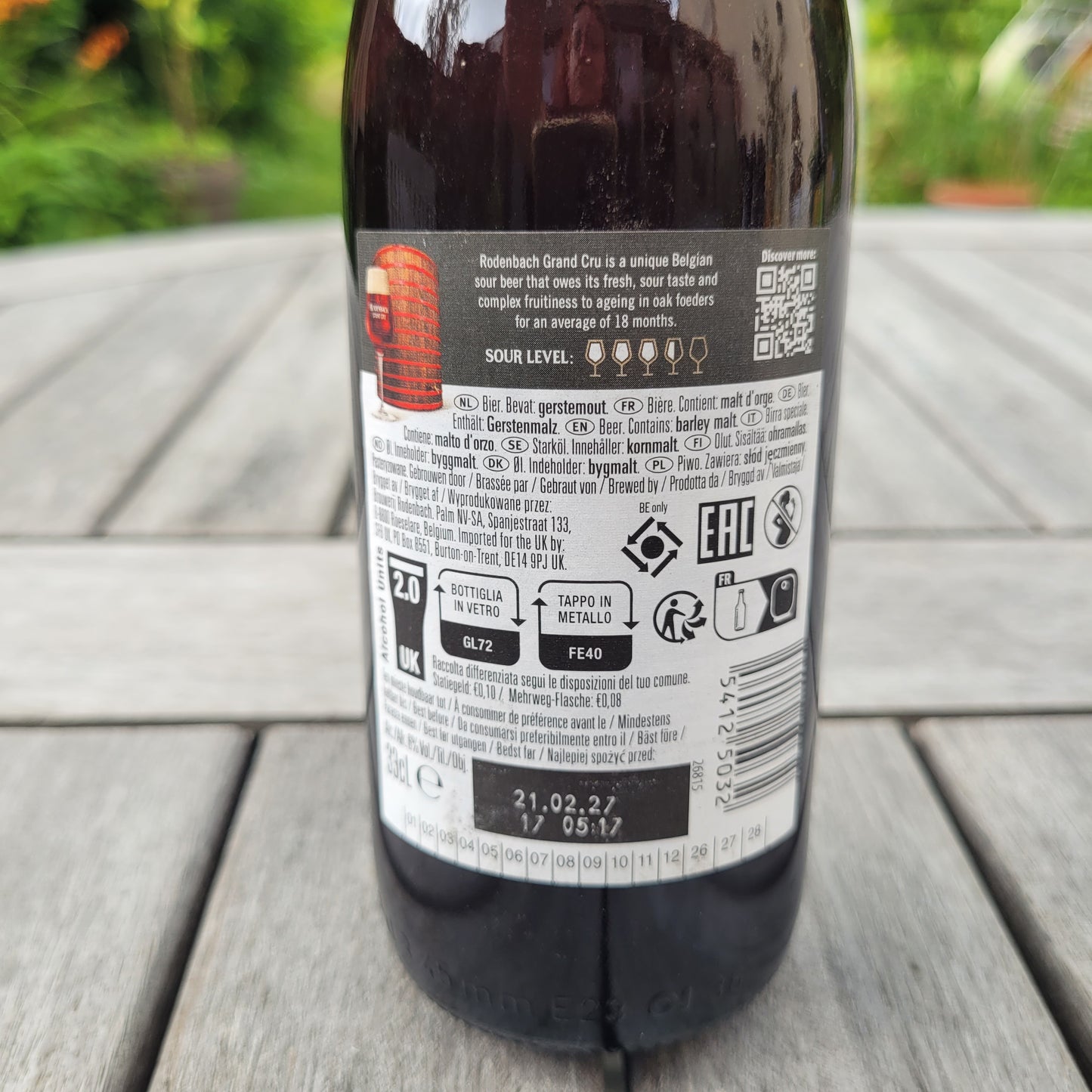 Rodenbach Grand Cru - Brasserie Palm - 33cl