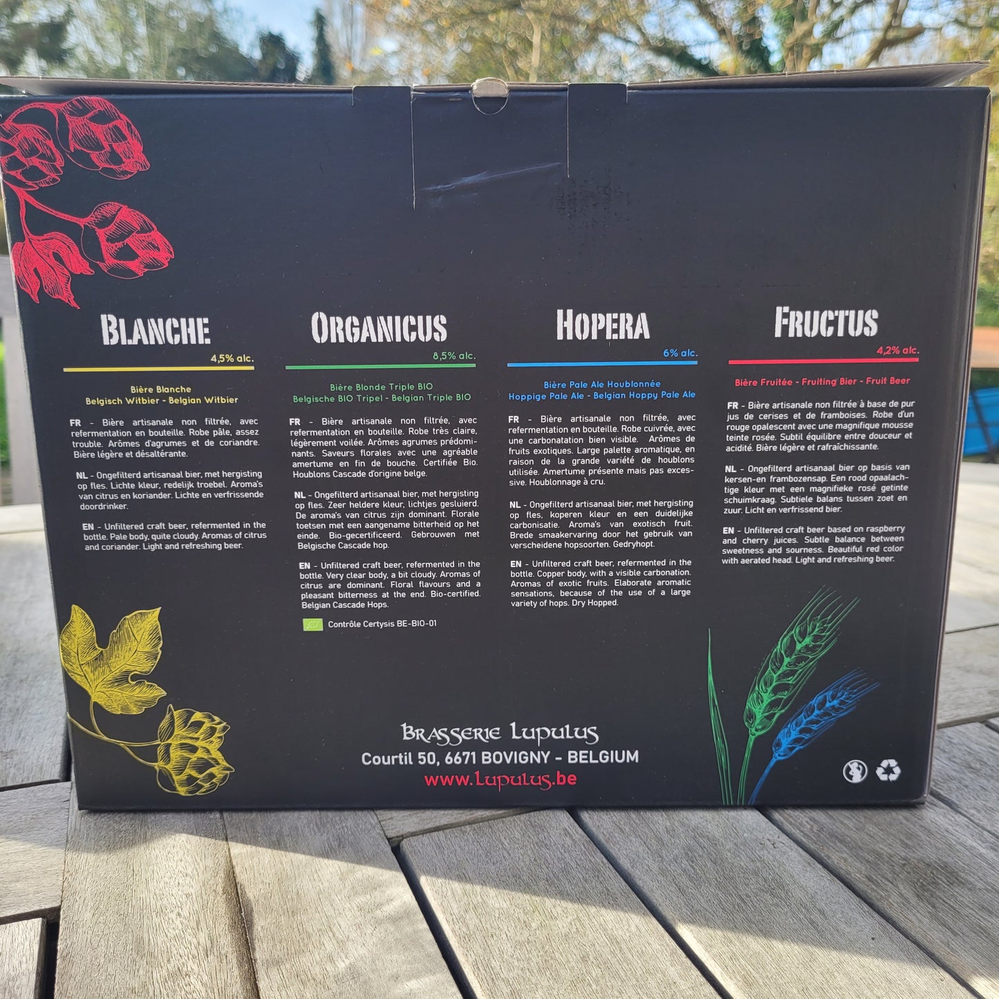 Promo - Pack 4 bières 2 verres Lupulus