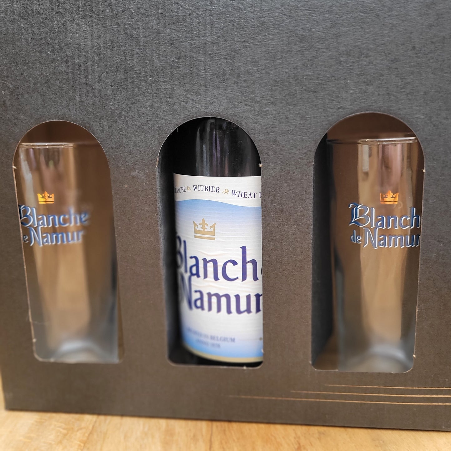PROMO - Pack Blanche de Namur - 1x75cl + 2 verres
