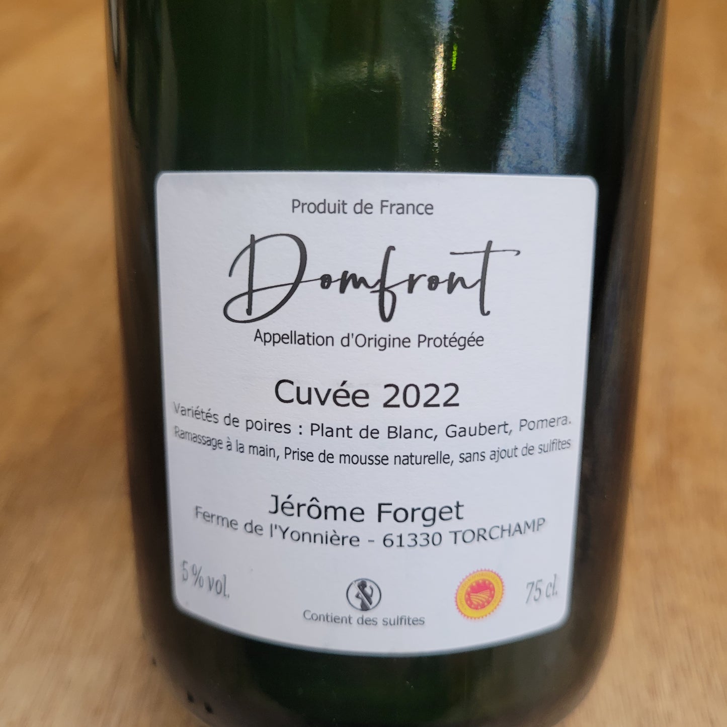 Poiré Domfront 2022 - Ferme de l'Yonnières - 75cl