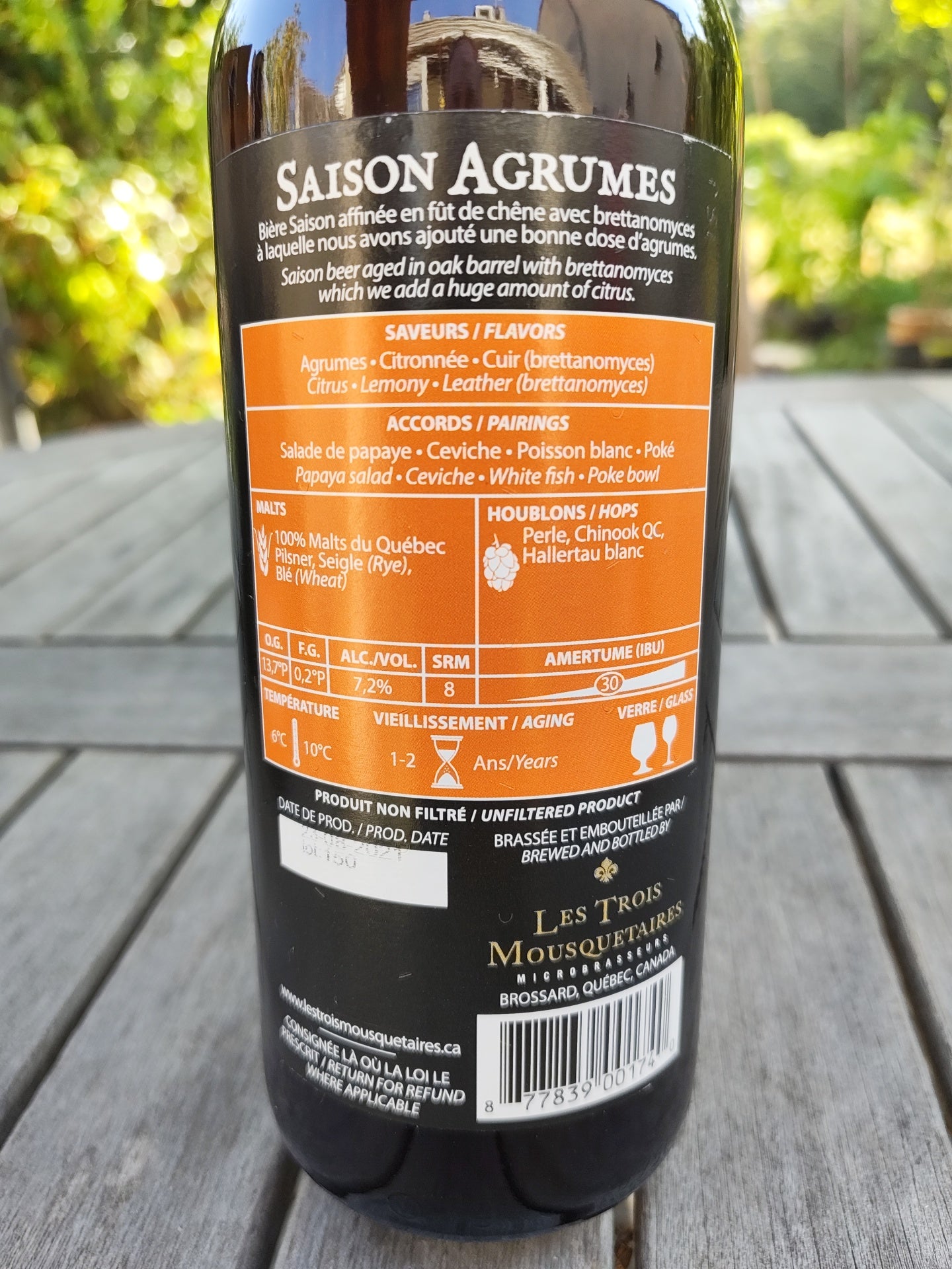 Saison Agrumes 75cl