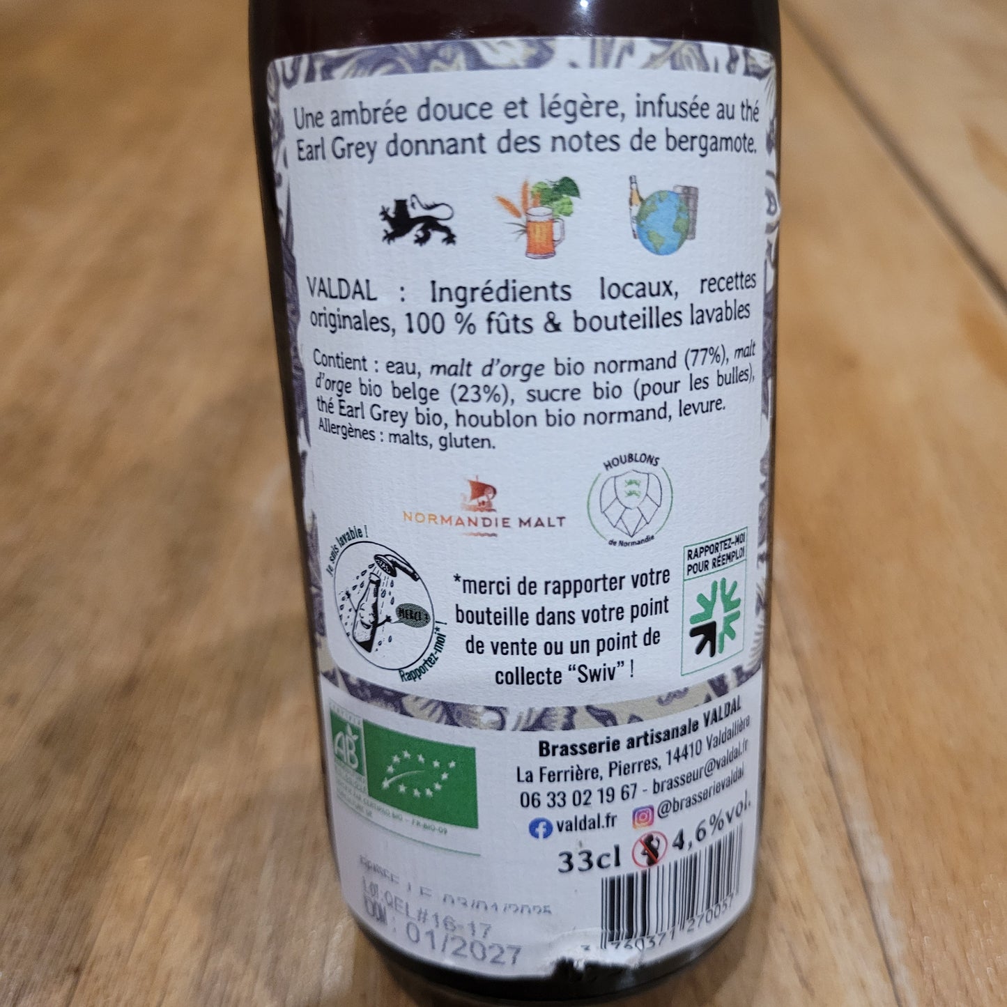Queen Élisabeth Bio - Valdal - 33cl